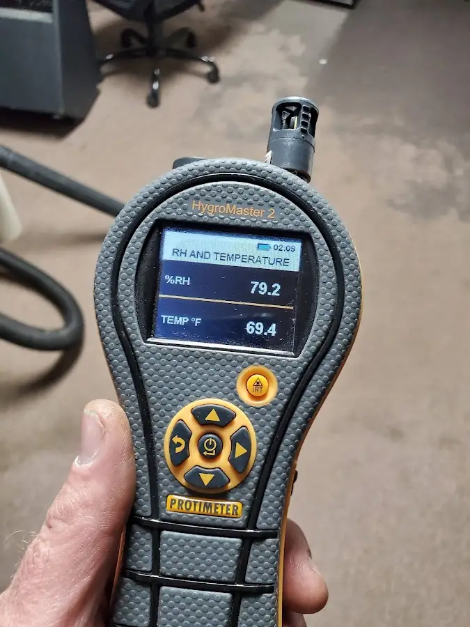 Moisture meter humidity assessment for Fire & Smoke Damage Restoration in DeForest