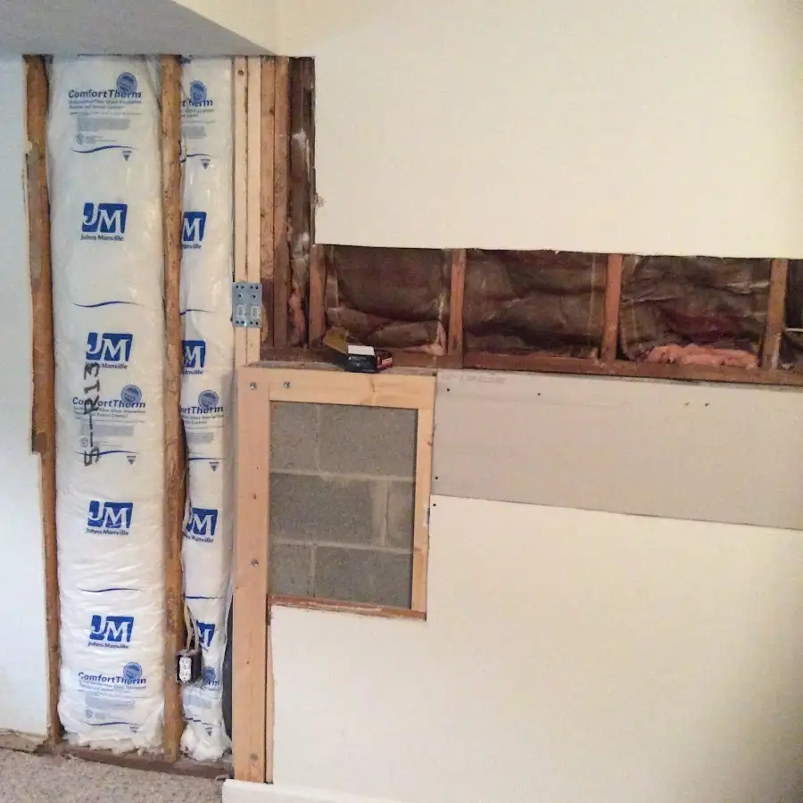 Wall insulation replacement during Contents Cleaning & Restoration in DeForest